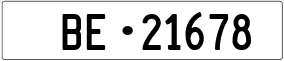 Trailer License Plate